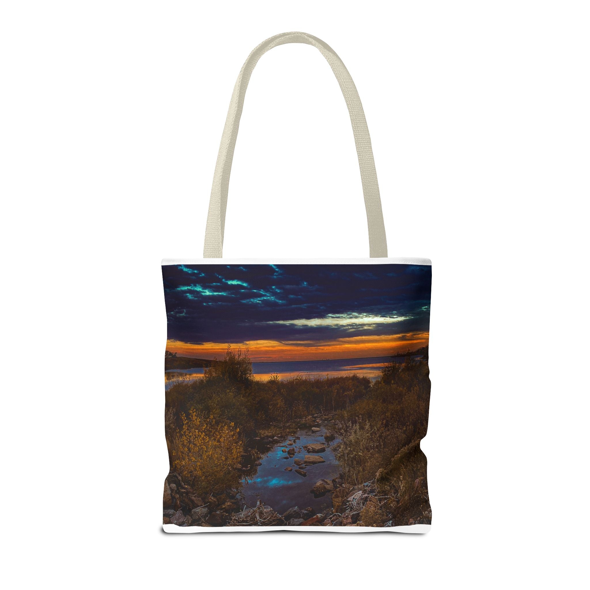 Sunset Coastal Tote Bag — Scenic Beach Landscape Tote
