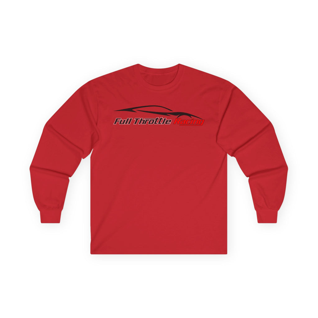 Full Throttle Racing Long Sleeve Tee — FTR Logo Car Racing Shirt