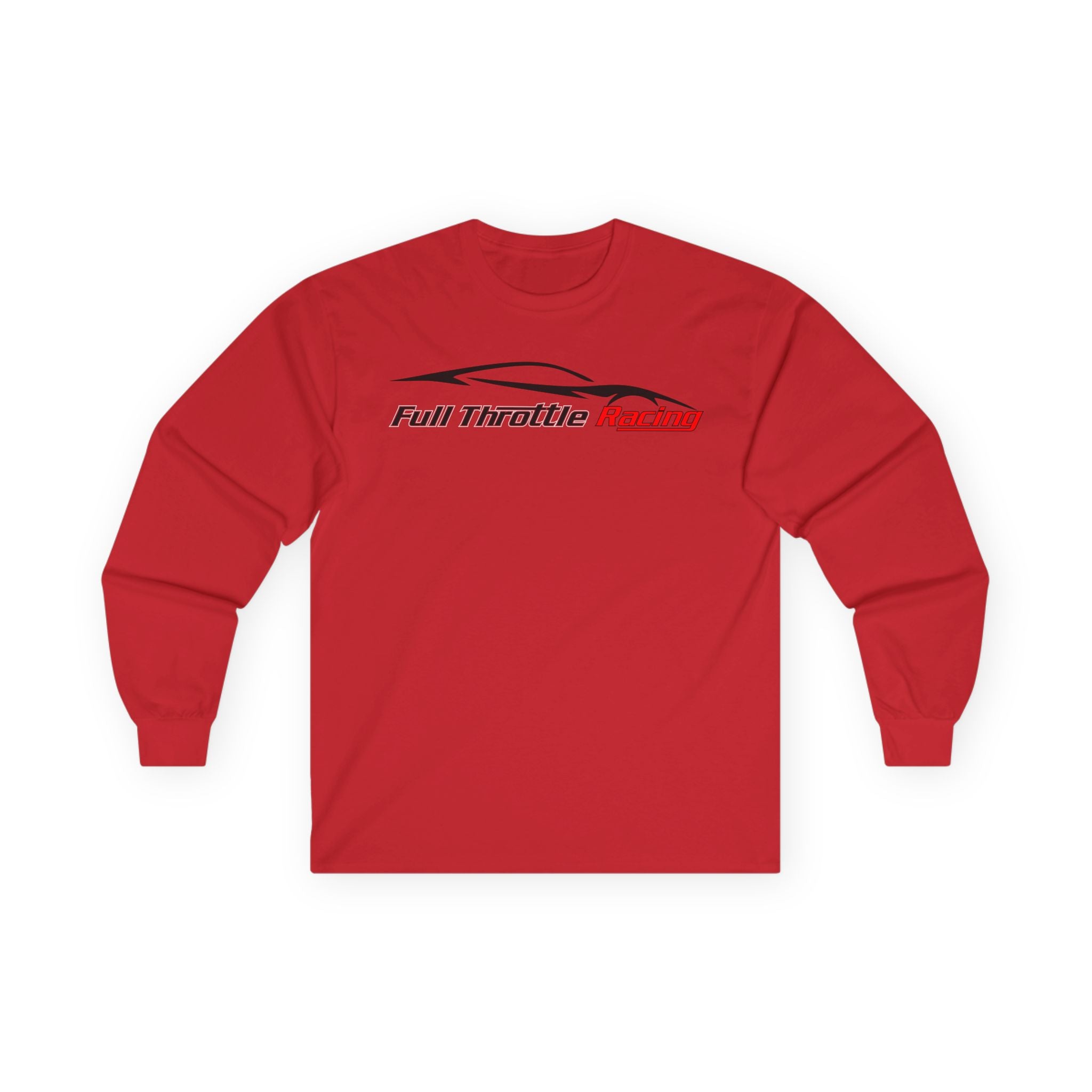 Full Throttle Racing Long Sleeve Tee — FTR Logo Car Racing Shirt