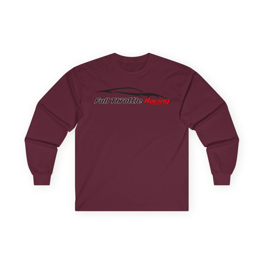 Full Throttle Racing Long Sleeve Tee — FTR Logo Car Racing Shirt