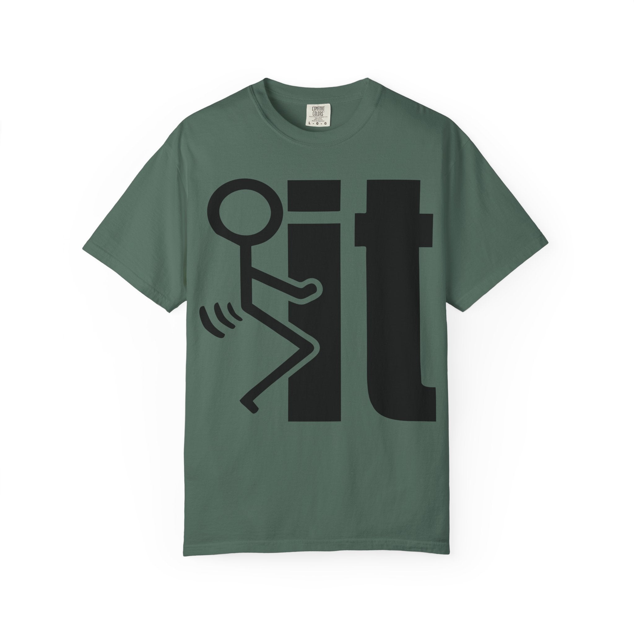 Funny 'Fook It' Graphic T-Shirt — Stick Figure Joke Tee