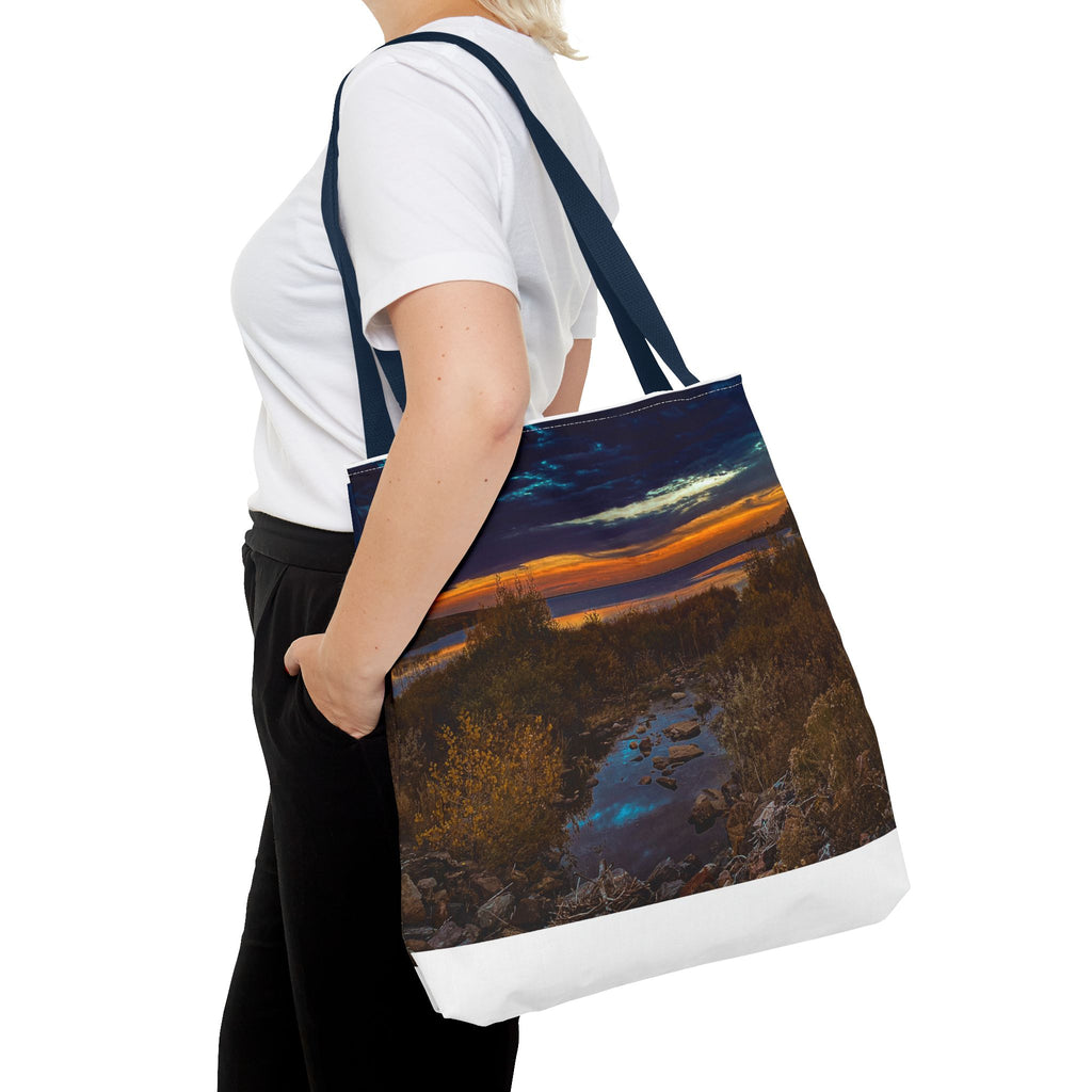 Sunset Coastal Tote Bag — Scenic Beach Landscape Tote