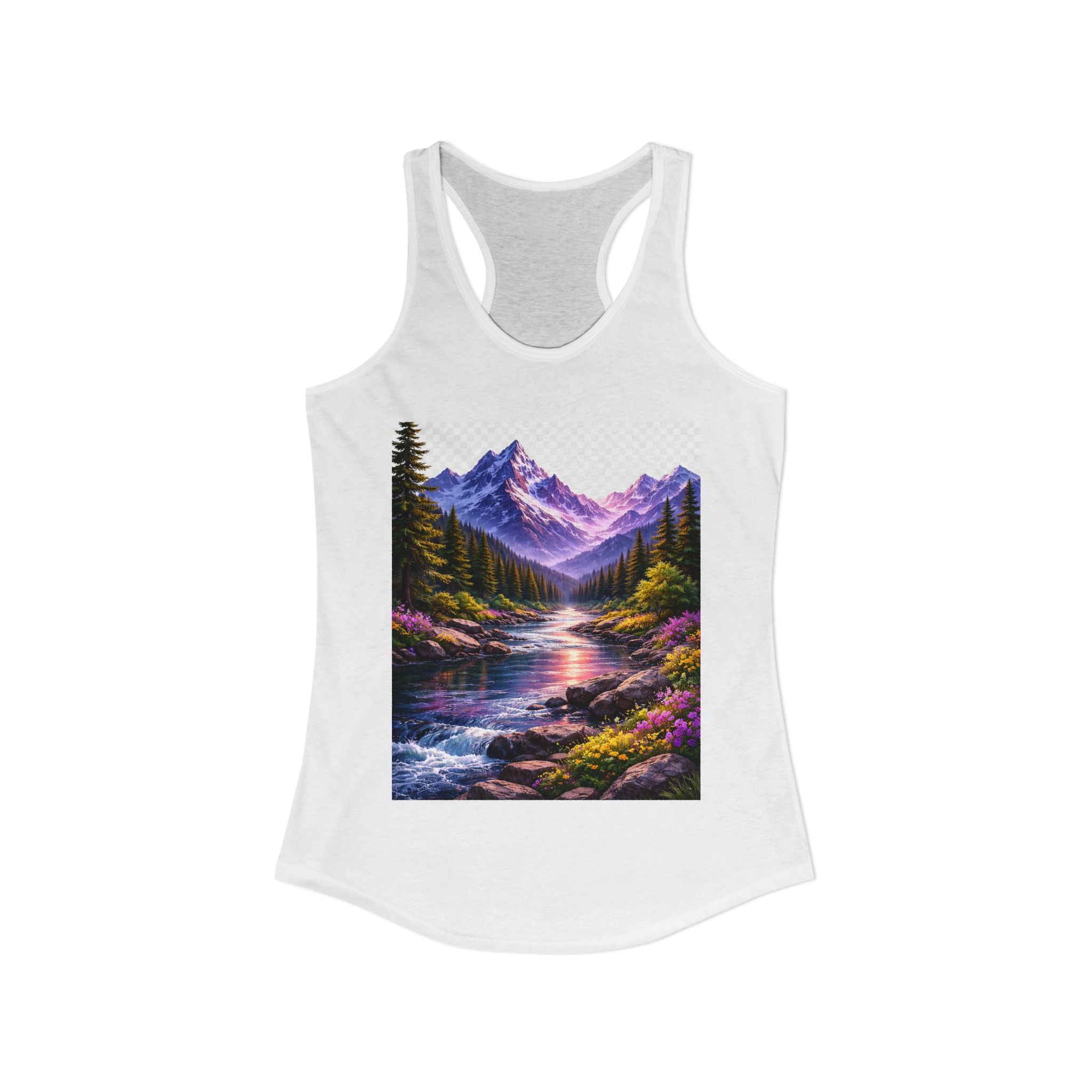 Scenic Mountain Scene Women's Racerback Tank