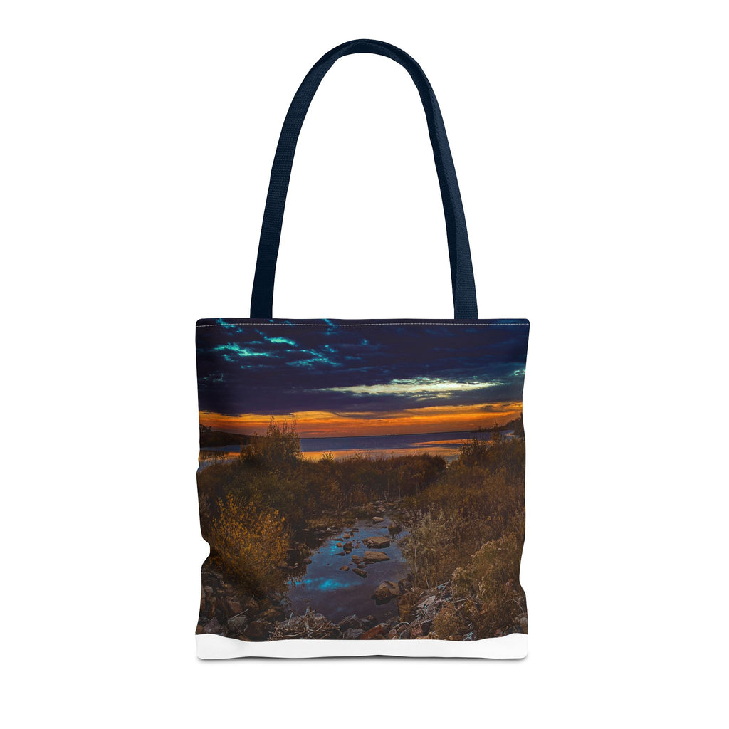 Sunset Coastal Tote Bag — Scenic Beach Landscape Tote