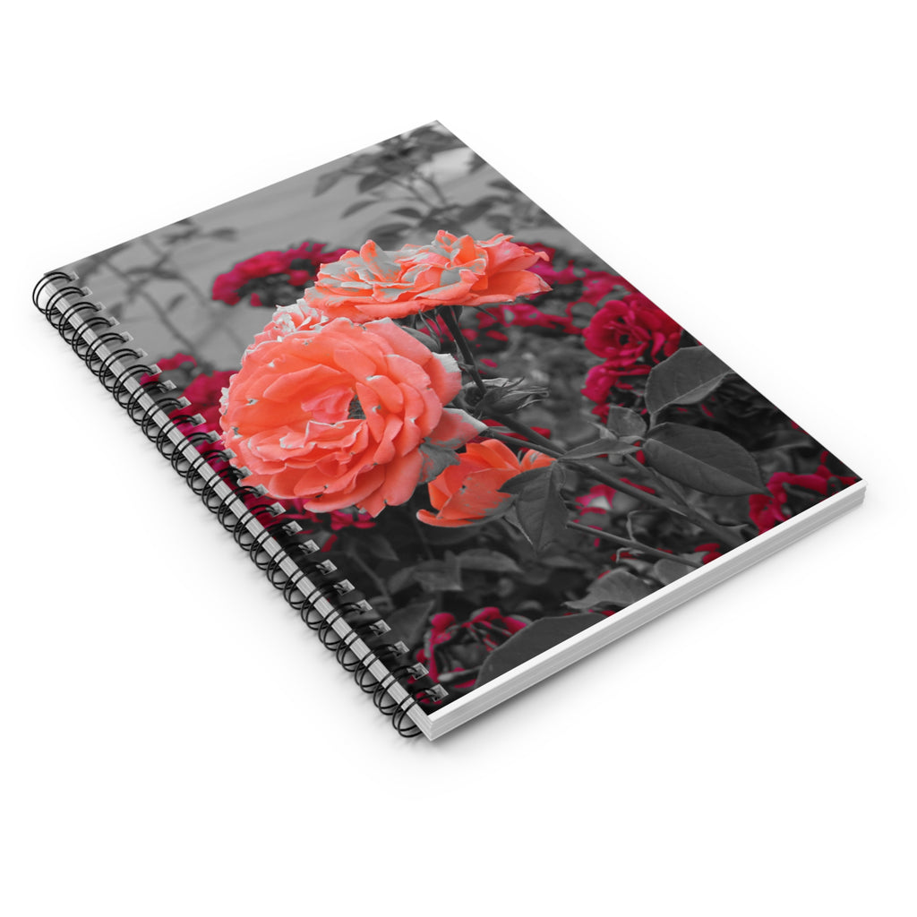 Floral Spiral Notebook — Ruled Lined Journal