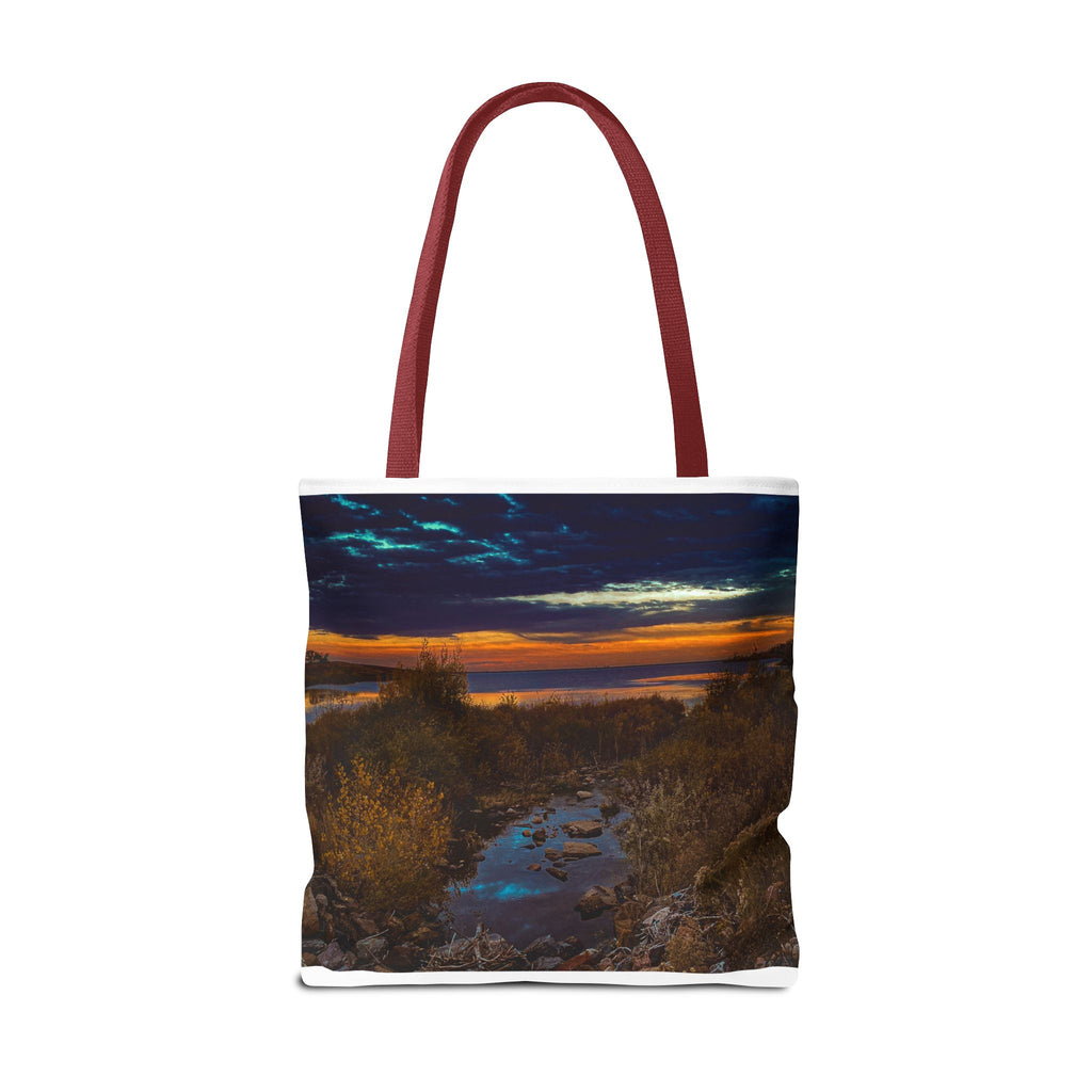 Sunset Coastal Tote Bag — Scenic Beach Landscape Tote