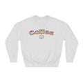 Coffee Crewneck Sweatshirt — Retro Coffee Text & Cup Graphic