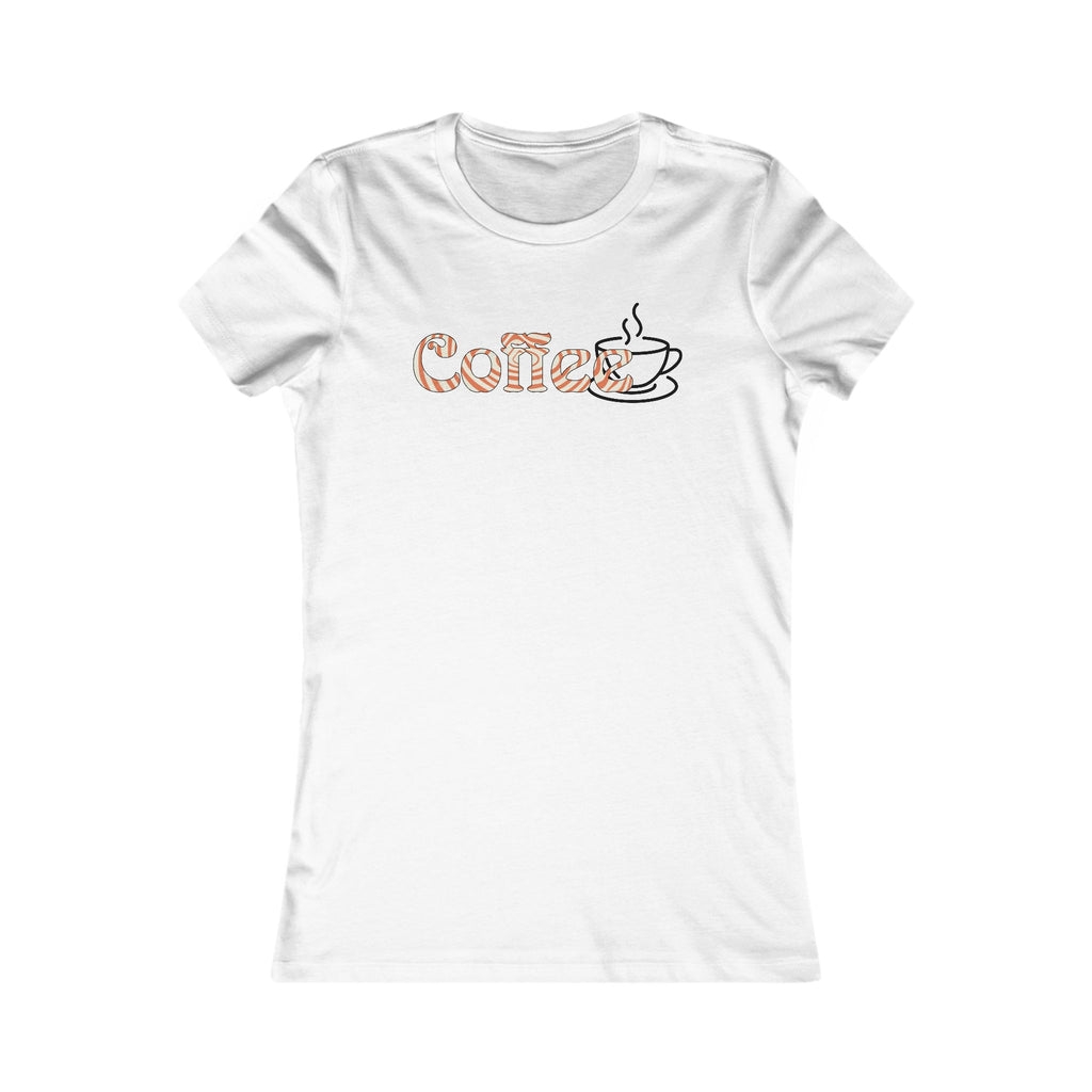 Coffee Lover Women's Tee — 'Coffee' Script with Cup Graphic