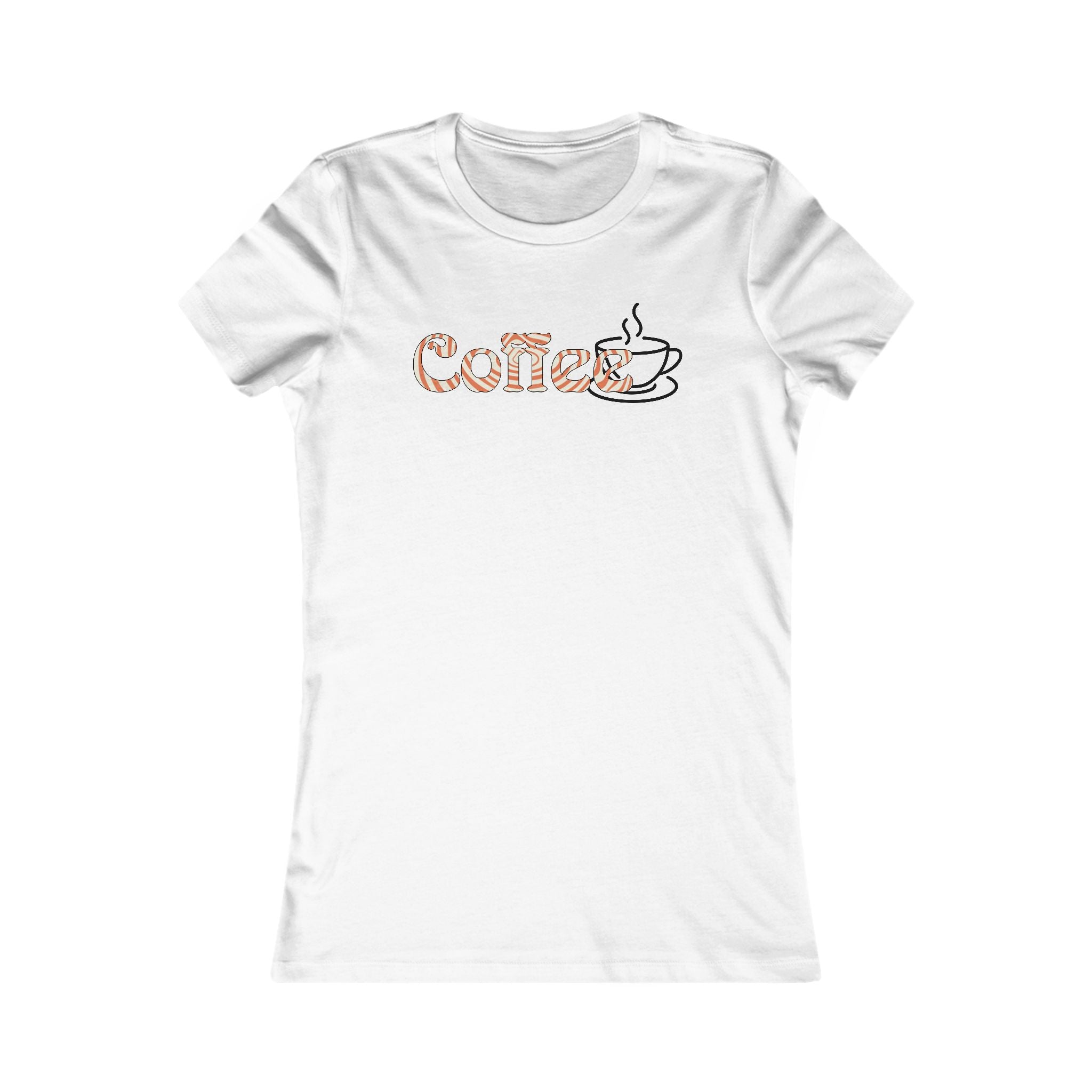Coffee Lover Women's Tee — 'Coffee' Script with Cup Graphic