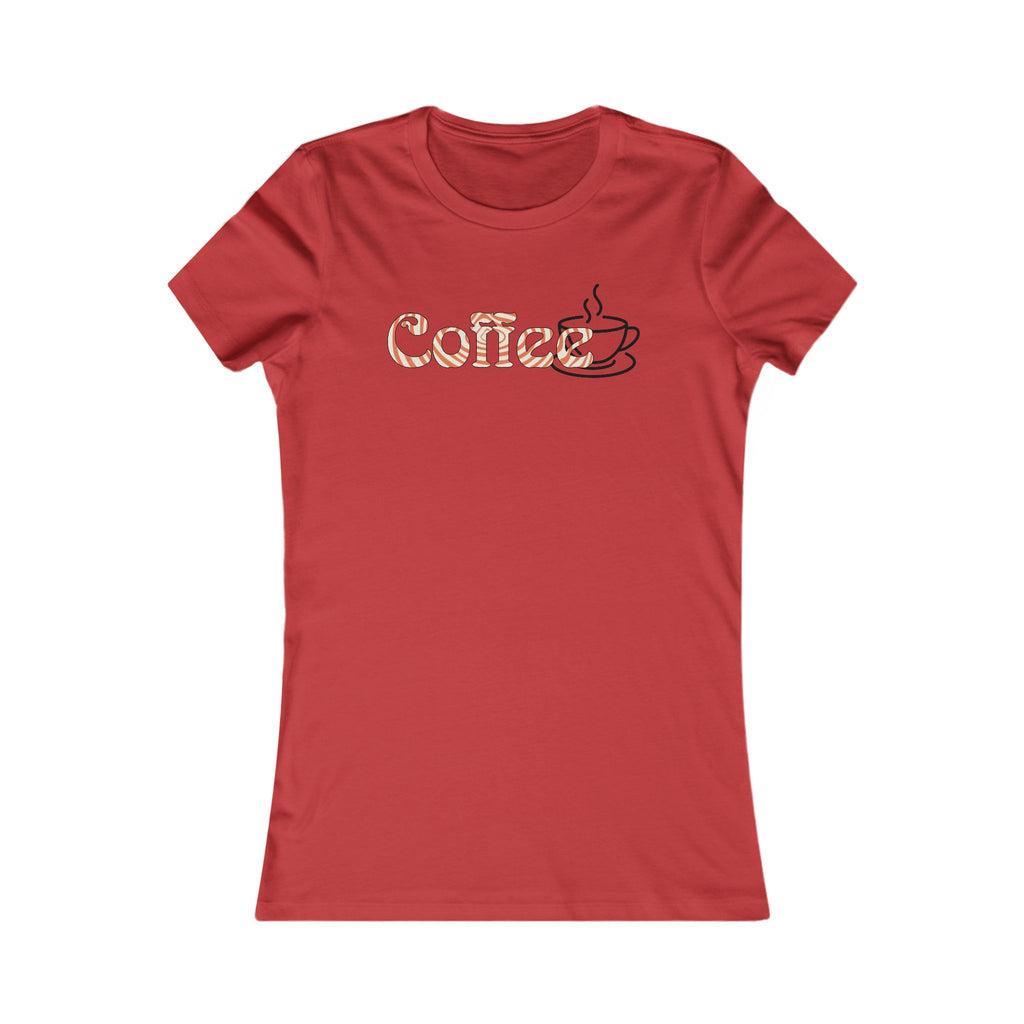 Coffee Lover Women's Tee — 'Coffee' Script with Cup Graphic