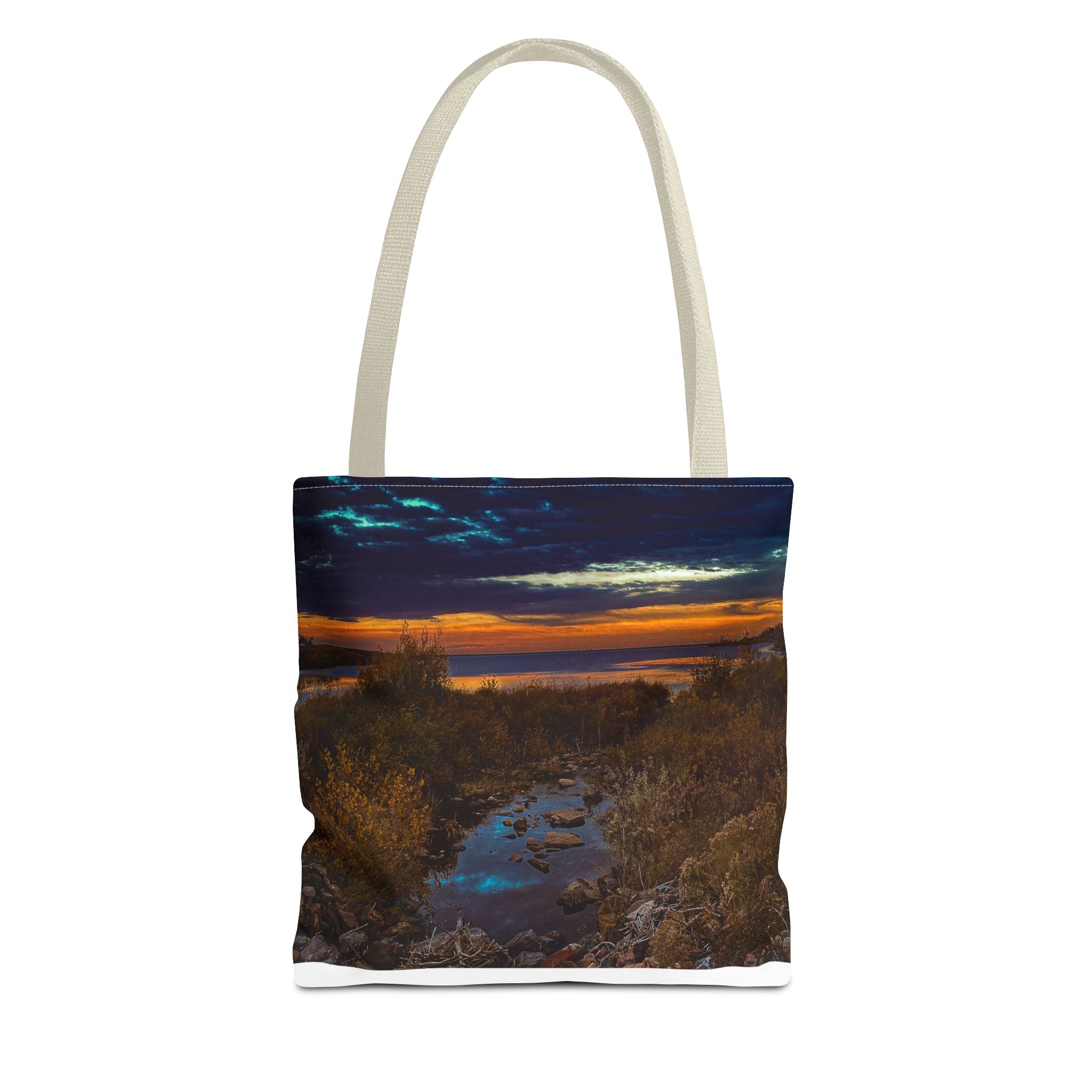 Sunset Coastal Tote Bag — Scenic Beach Landscape Tote