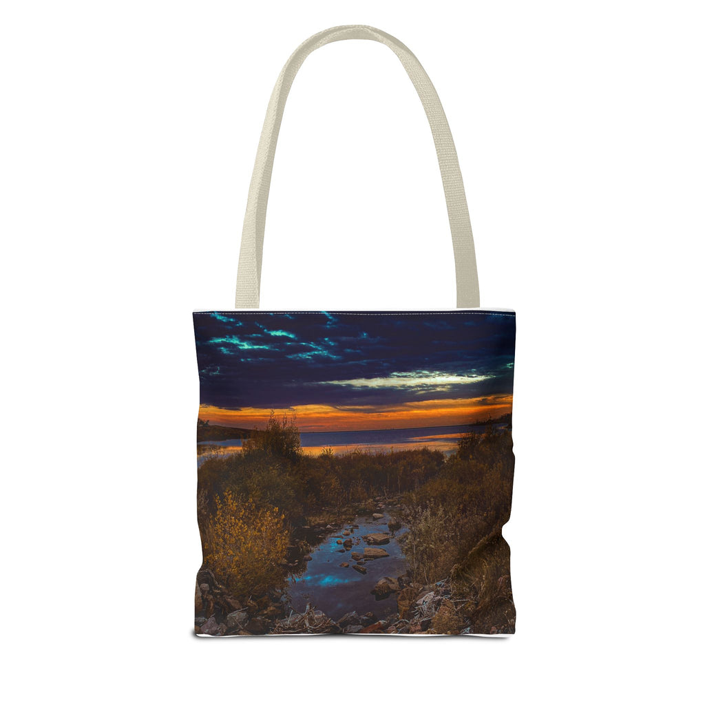 Sunset Coastal Tote Bag — Scenic Beach Landscape Tote