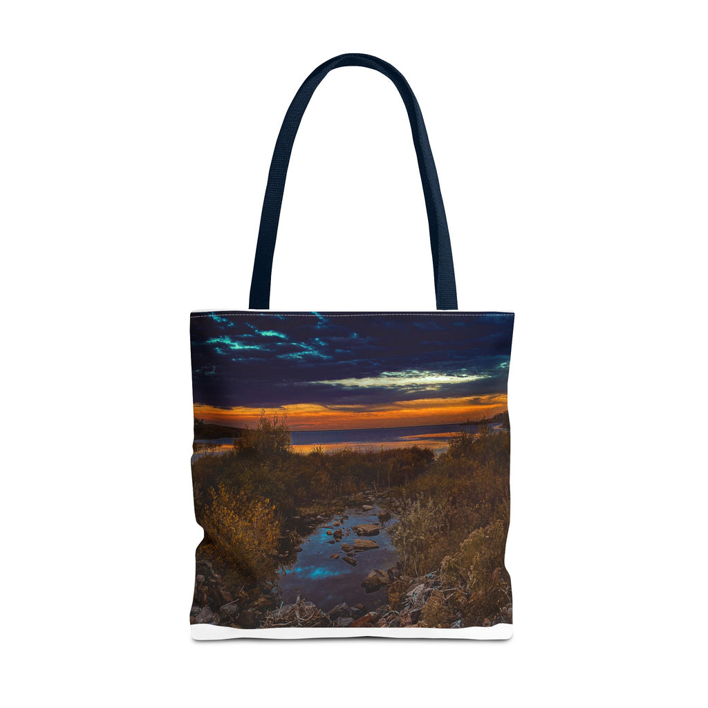 Sunset Coastal Tote Bag — Scenic Beach Landscape Tote
