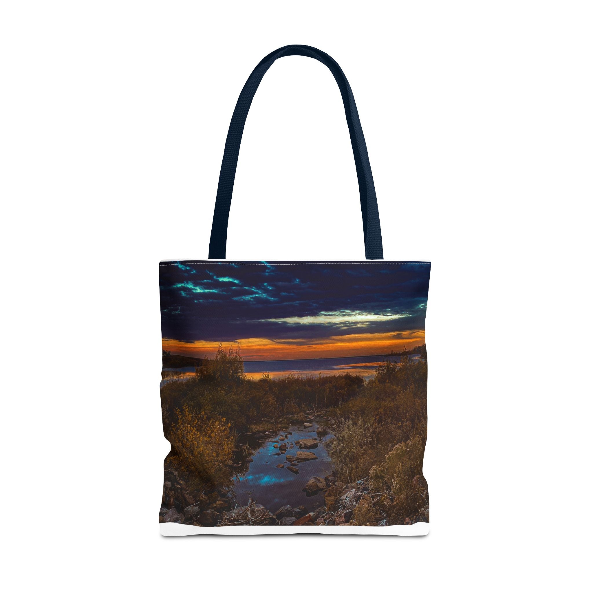 Sunset Coastal Tote Bag — Scenic Beach Landscape Tote