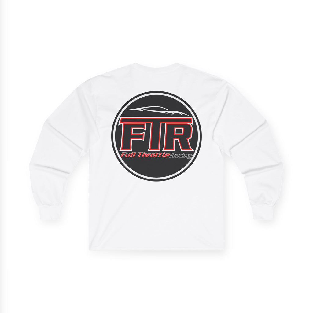 Full Throttle Racing Long Sleeve Tee — FTR Logo Car Racing Shirt