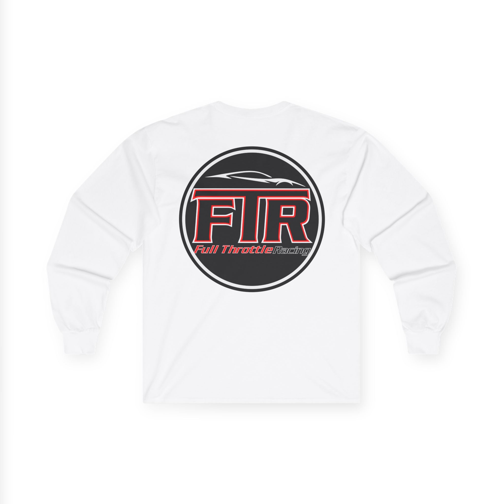 Full Throttle Racing Long Sleeve Tee — FTR Logo Car Racing Shirt