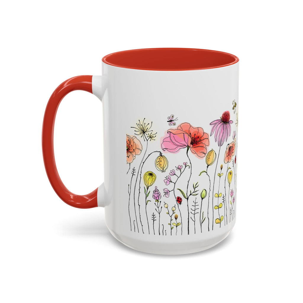 My Kid Made This Wildflower Meadow Accent Coffee Mug – Botanical Floral 11/15oz