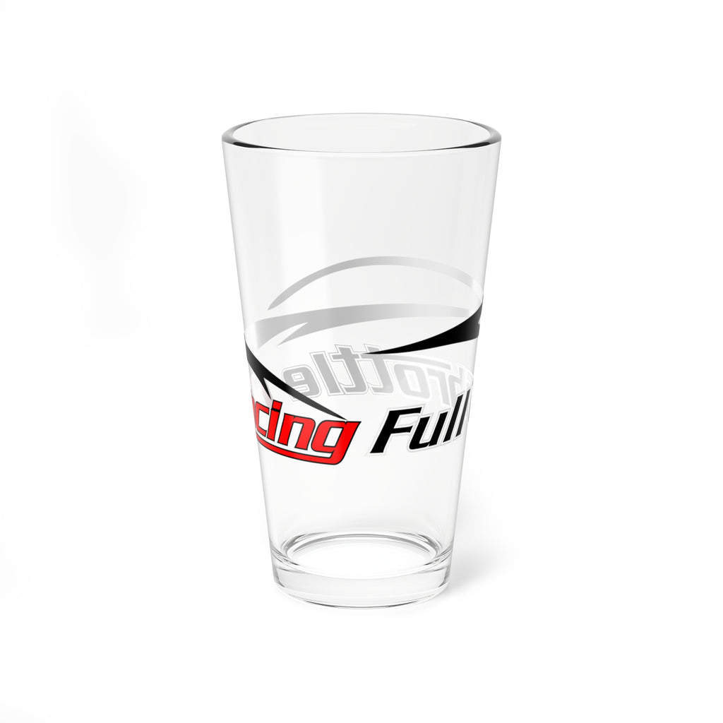 Full Throttle Racing Pint Glass — 16oz Mixing Glass