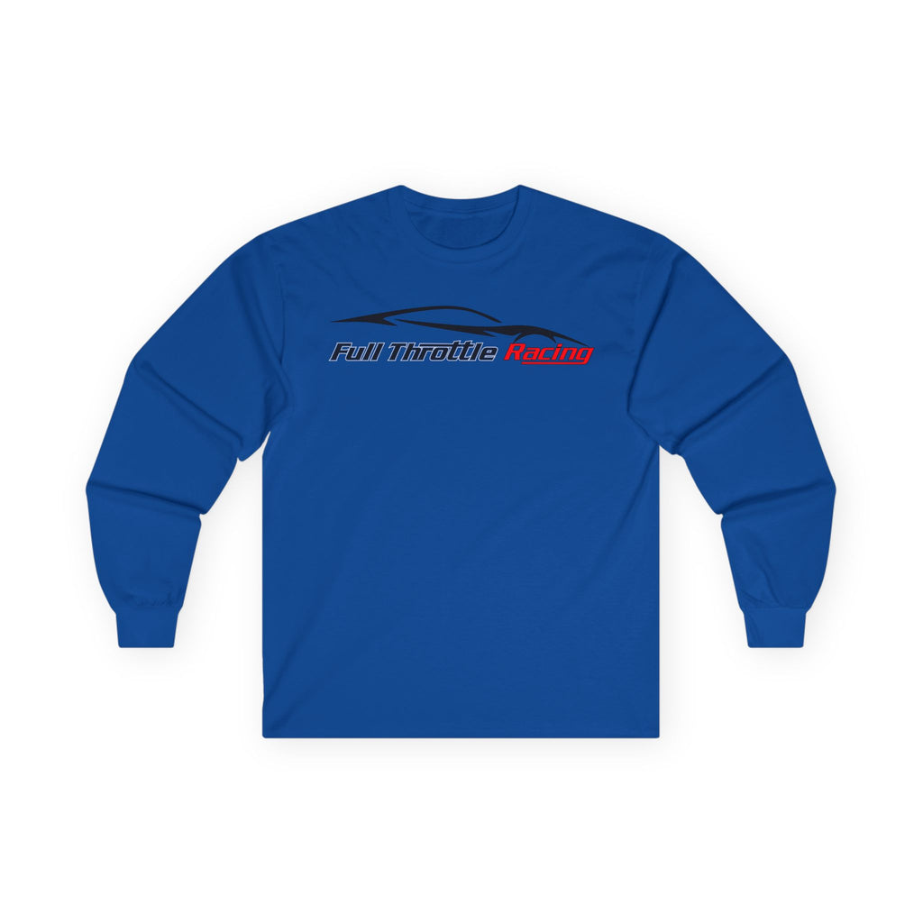 Full Throttle Racing Long Sleeve Tee — FTR Logo Car Racing Shirt