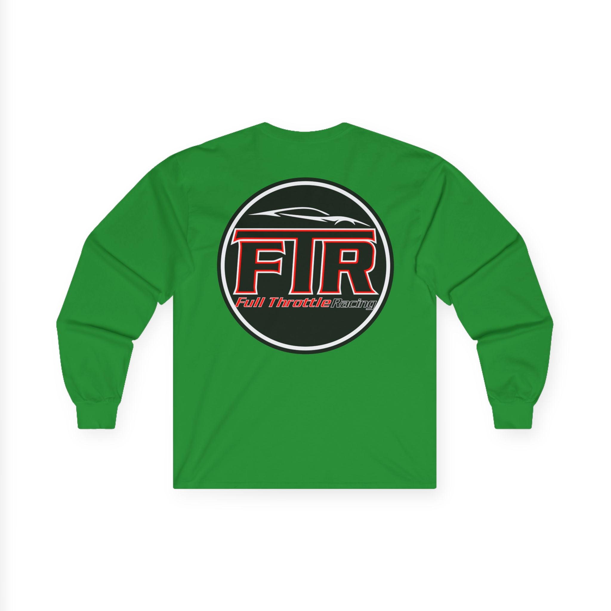 Full Throttle Racing Long Sleeve Tee — FTR Logo Car Racing Shirt