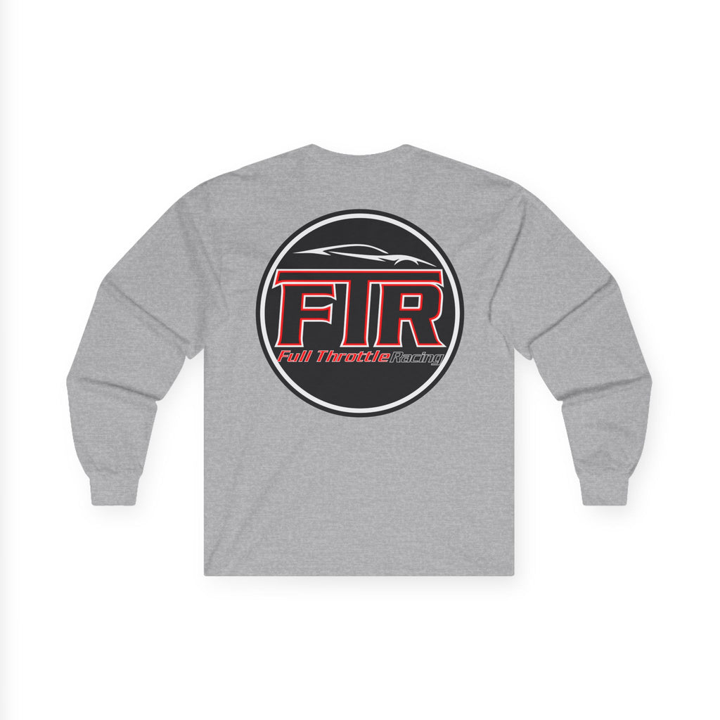 Full Throttle Racing Long Sleeve Tee — FTR Logo Car Racing Shirt