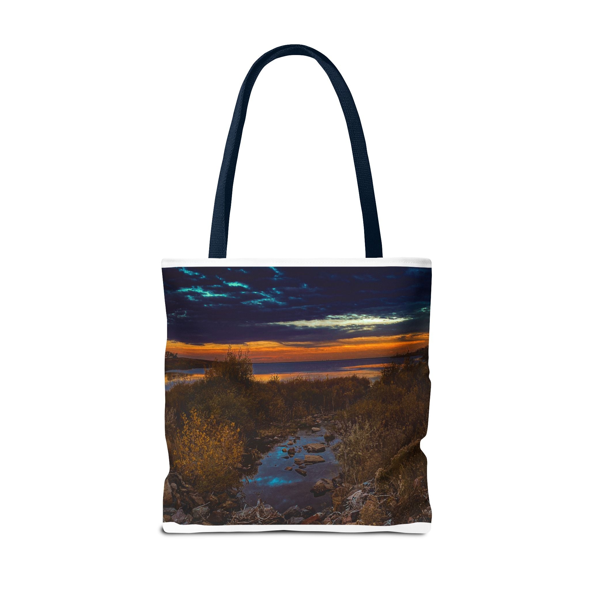 Sunset Coastal Tote Bag — Scenic Beach Landscape Tote