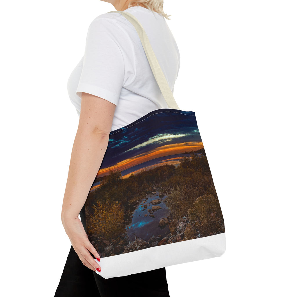 Sunset Coastal Tote Bag — Scenic Beach Landscape Tote