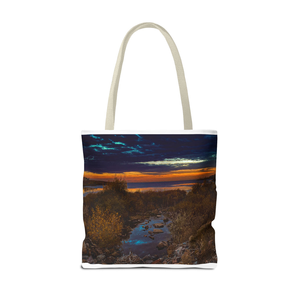 Sunset Coastal Tote Bag — Scenic Beach Landscape Tote