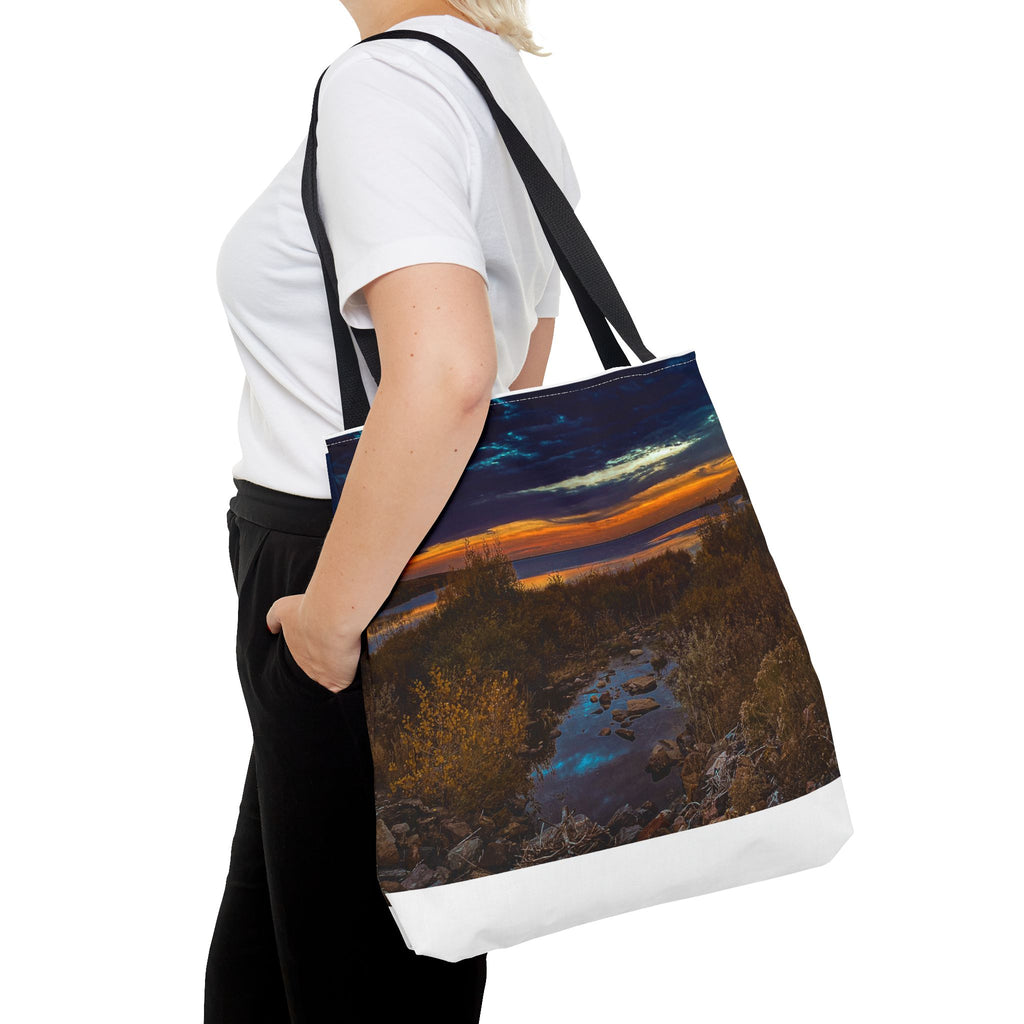 Sunset Coastal Tote Bag — Scenic Beach Landscape Tote