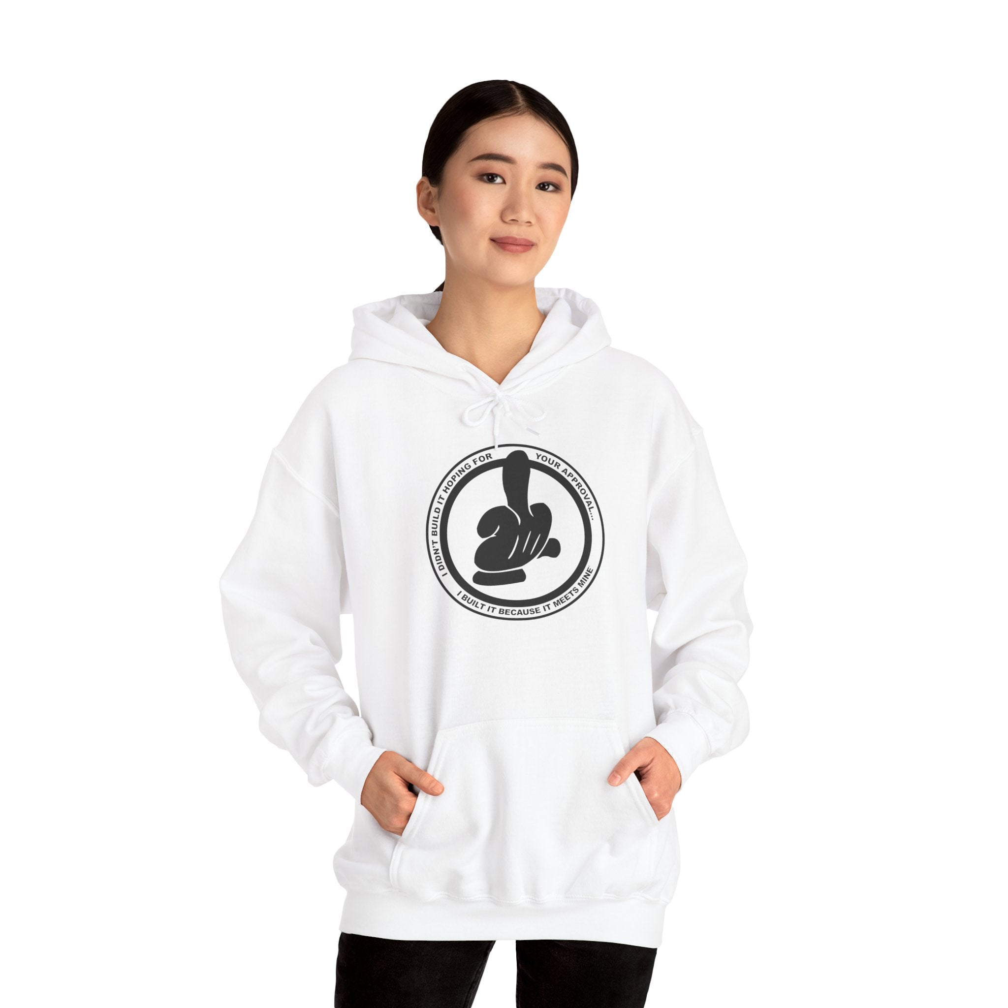 Hoodie — Retro Cartoon Hand Logo Pullover