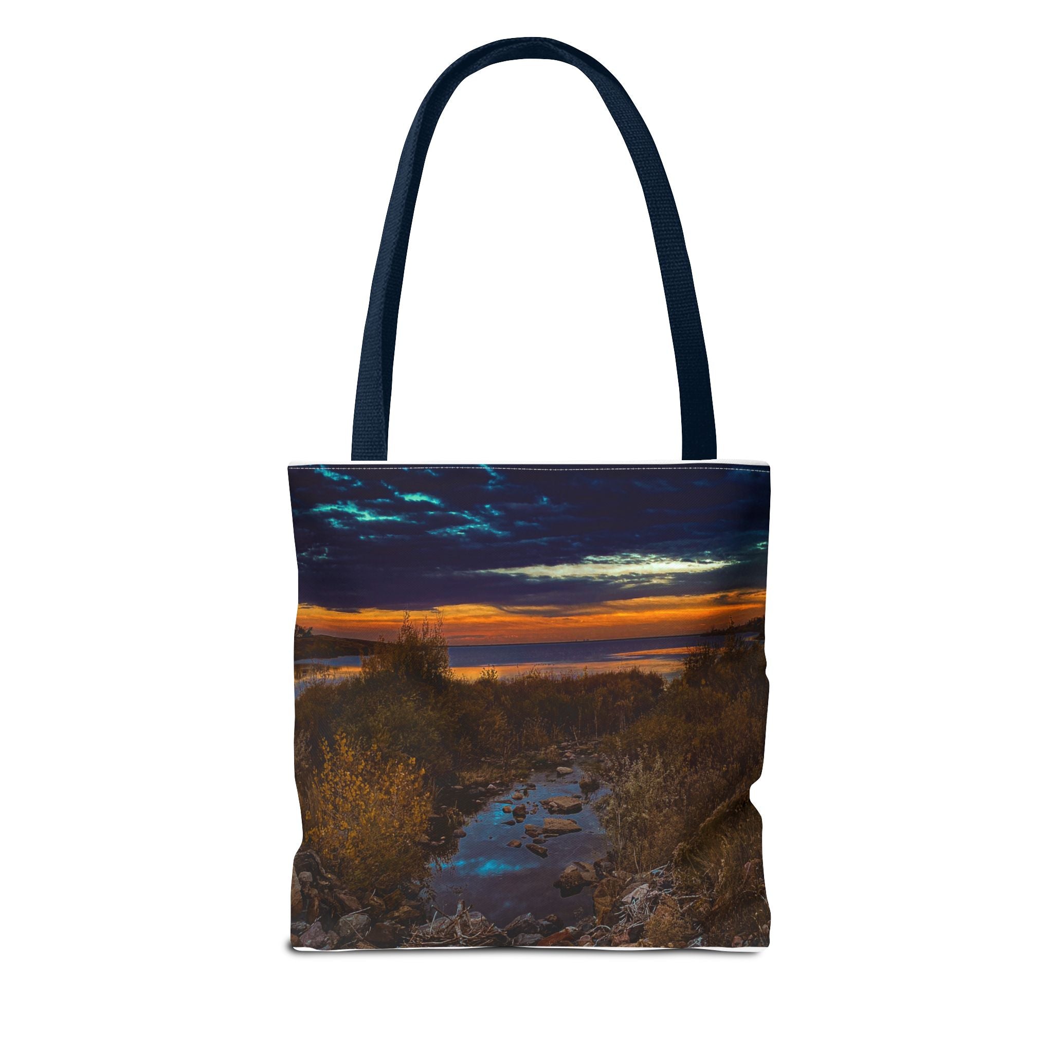 Sunset Coastal Tote Bag — Scenic Beach Landscape Tote