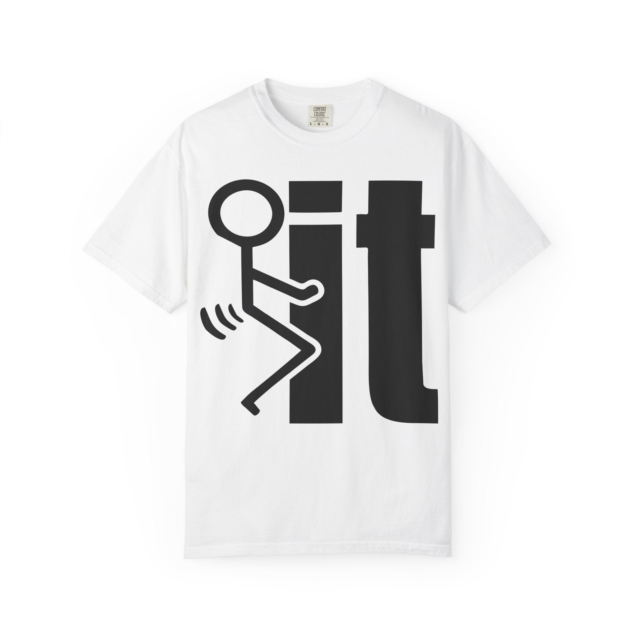 Funny 'Fook It' Graphic T-Shirt — Stick Figure Joke Tee