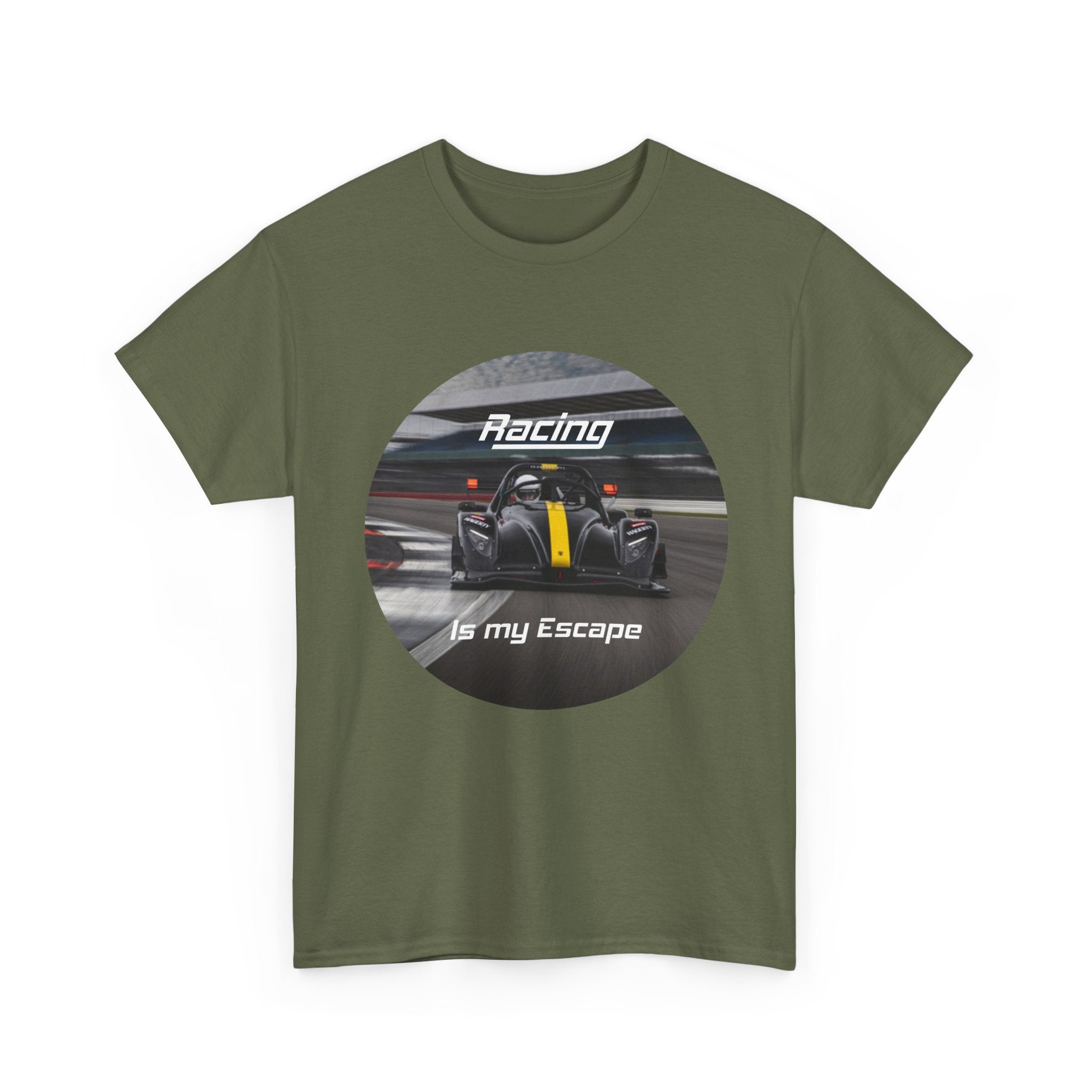 Racing Is My Escape T‑Shirt — Race Car Driver Gift Tee