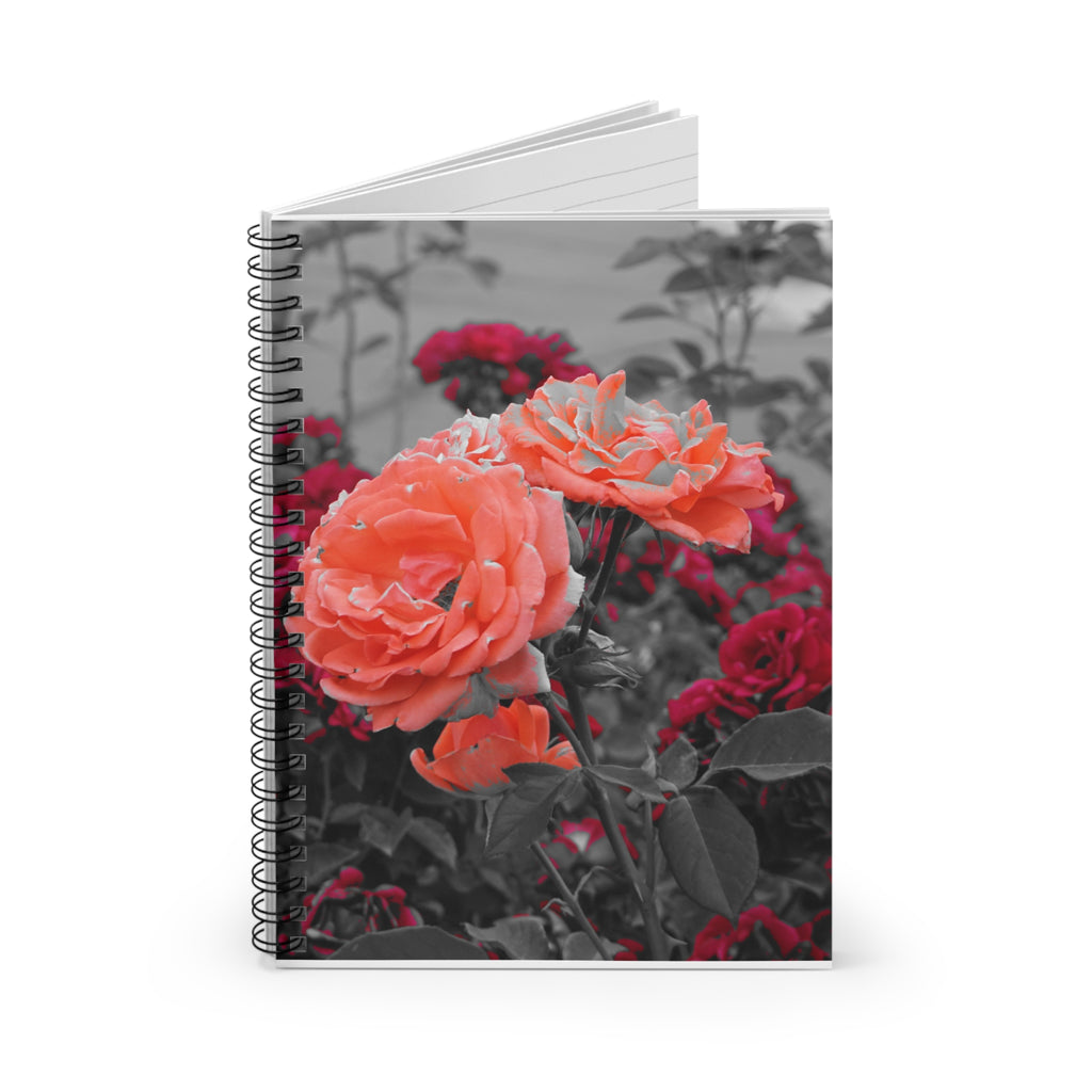 Floral Spiral Notebook — Ruled Lined Journal