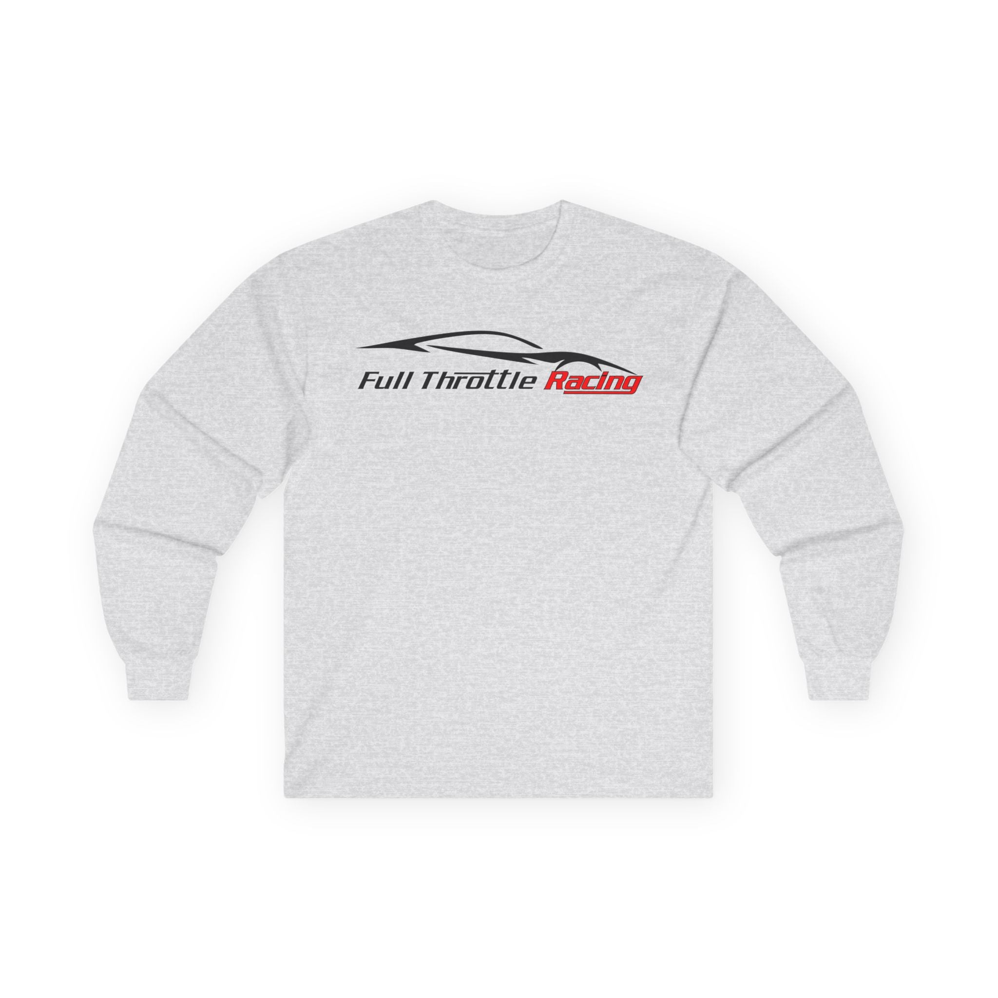 Full Throttle Racing Long Sleeve Tee — FTR Logo Car Racing Shirt