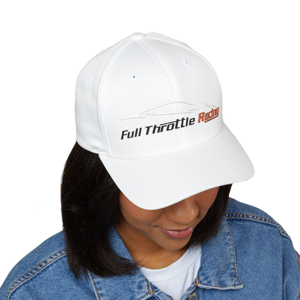 Racing Cap — "Full Throttle Racing" Embroidered Closed-Back Hat