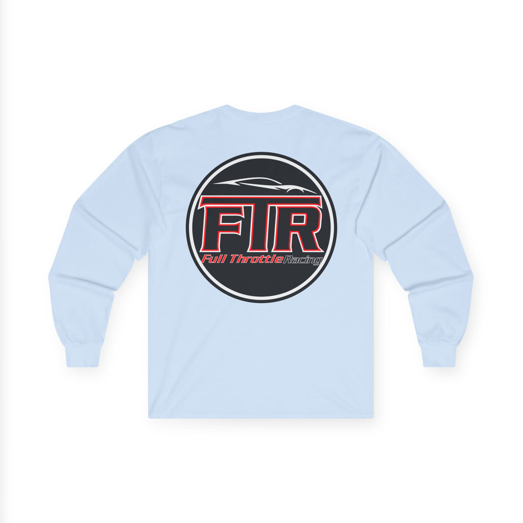 Full Throttle Racing Long Sleeve Tee — FTR Logo Car Racing Shirt