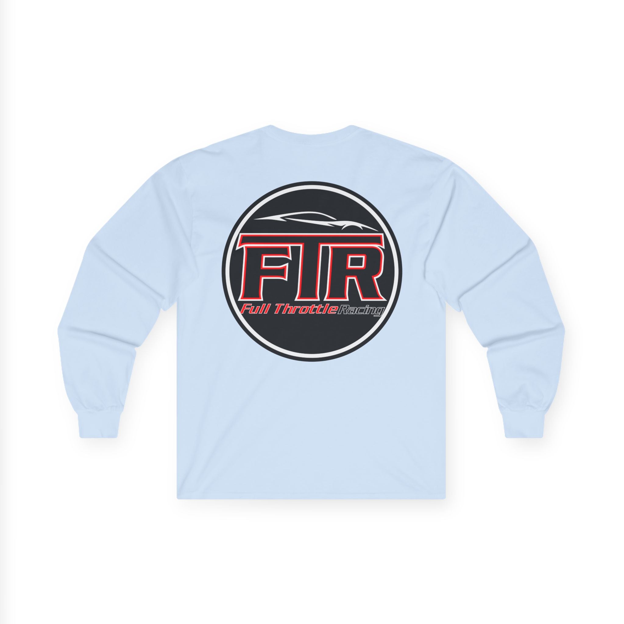Full Throttle Racing Long Sleeve Tee — FTR Logo Car Racing Shirt