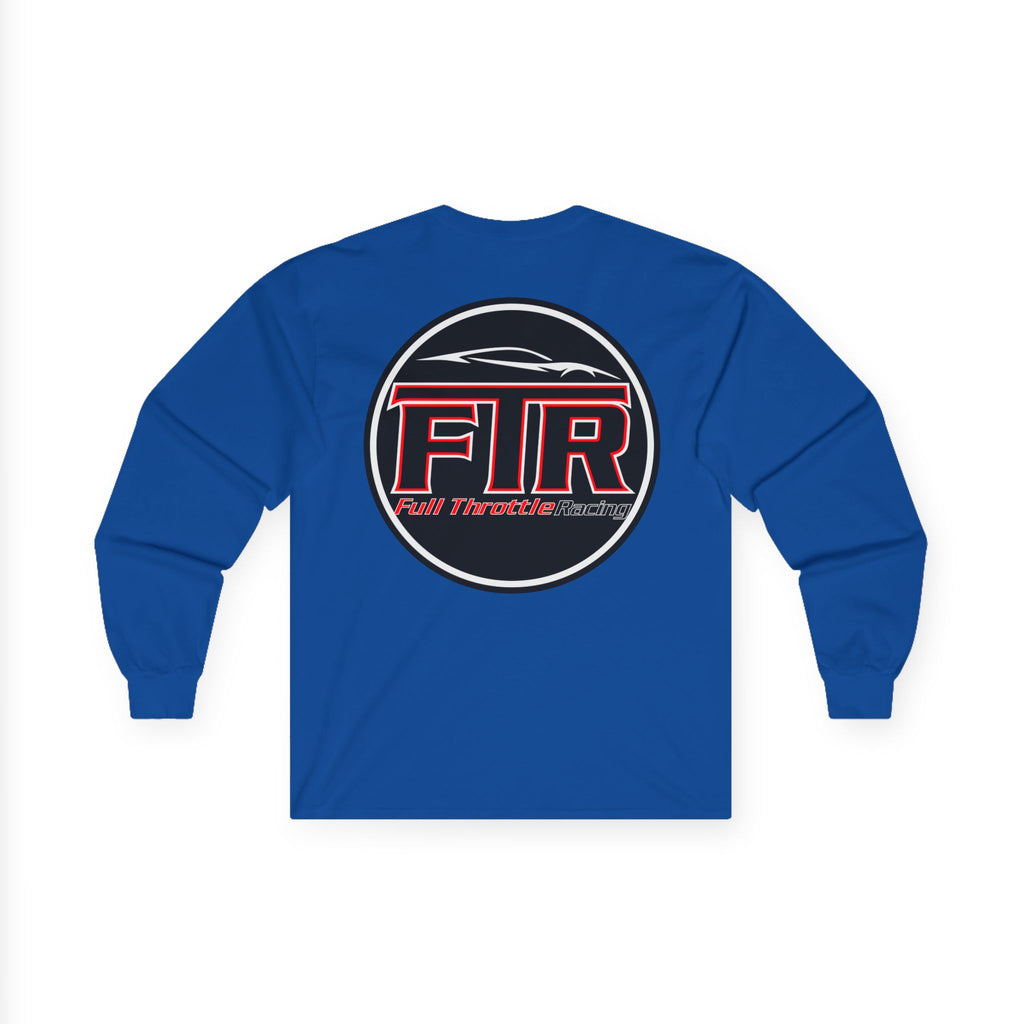 Full Throttle Racing Long Sleeve Tee — FTR Logo Car Racing Shirt