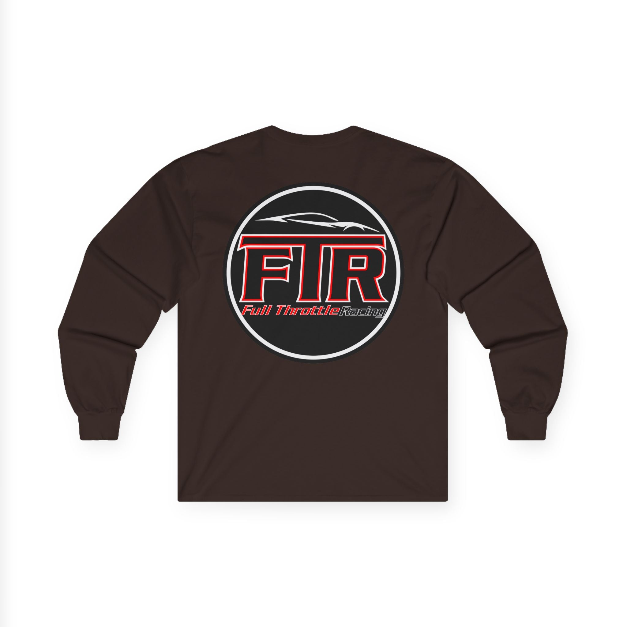 Full Throttle Racing Long Sleeve Tee — FTR Logo Car Racing Shirt