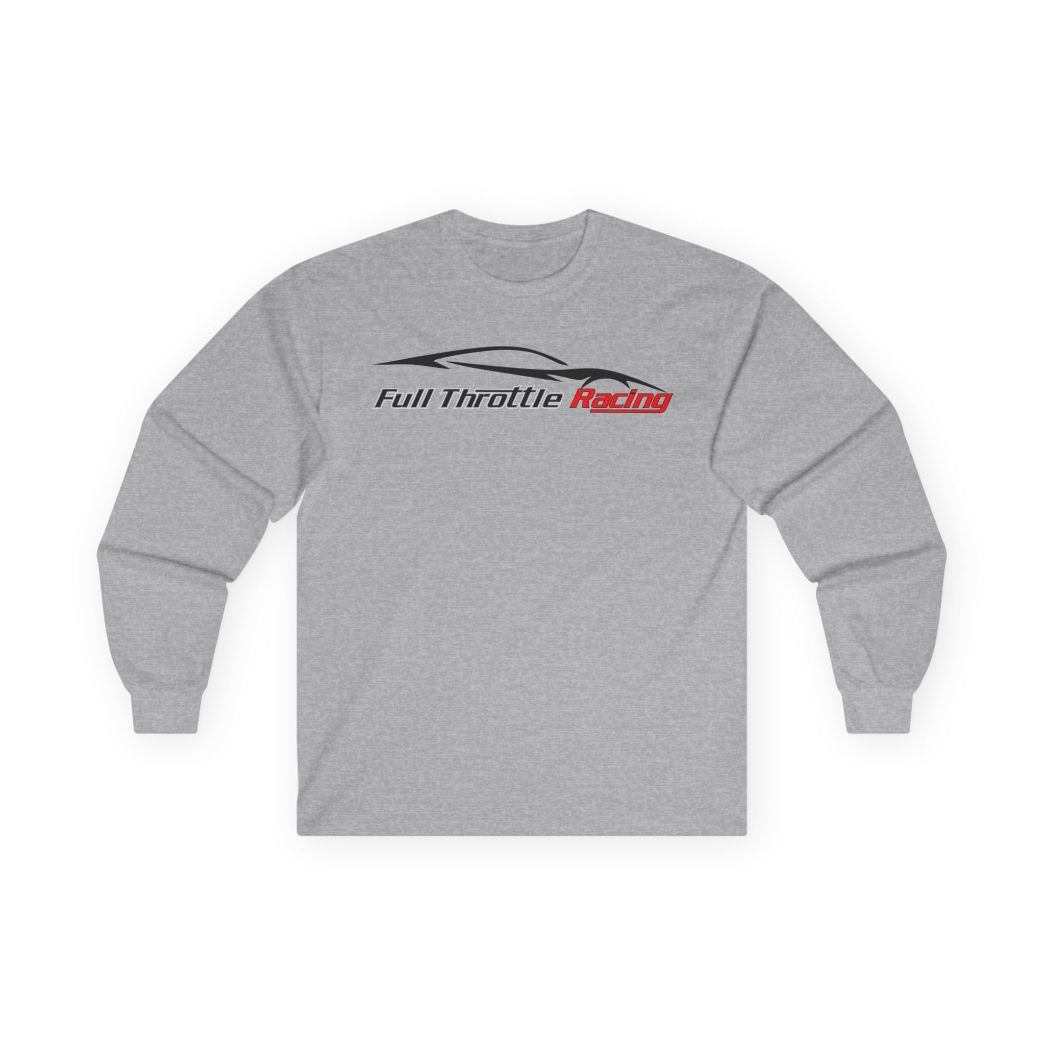 Full Throttle Racing Long Sleeve Tee — FTR Logo Car Racing Shirt