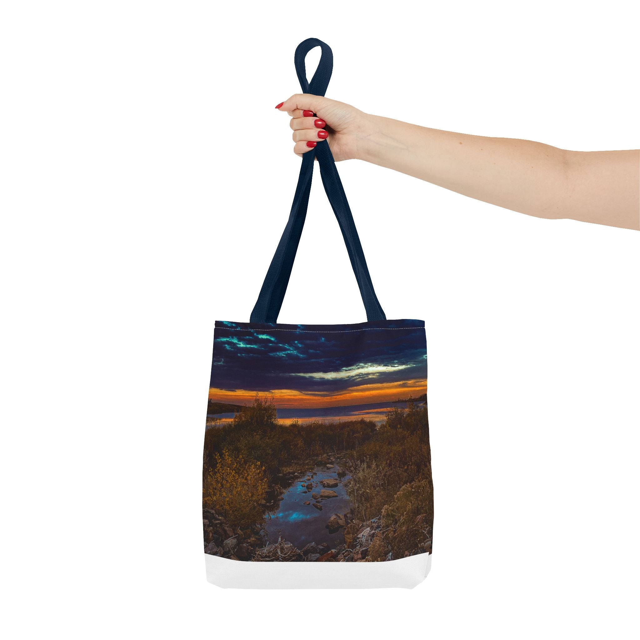 Sunset Coastal Tote Bag — Scenic Beach Landscape Tote