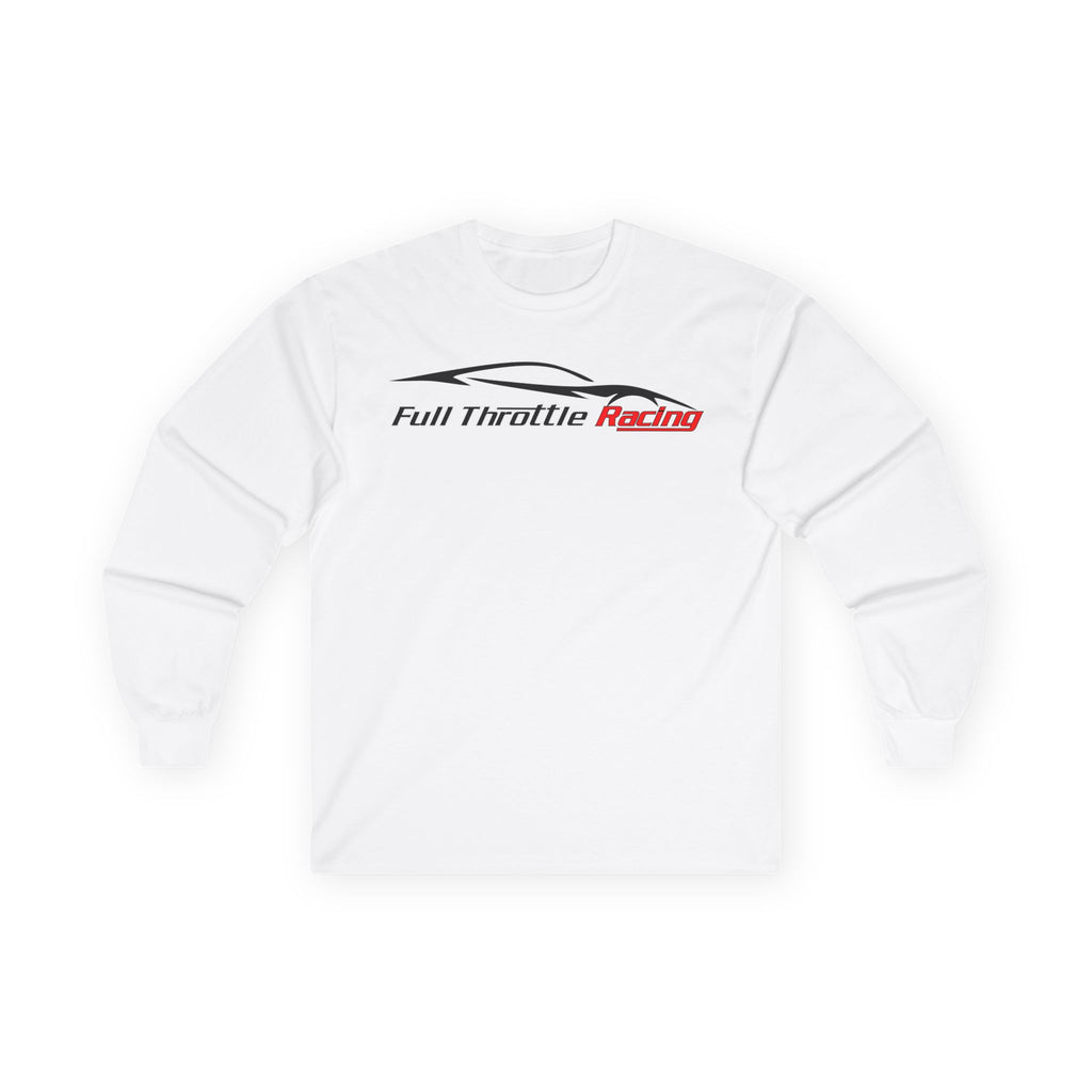 Full Throttle Racing Long Sleeve Tee — FTR Logo Car Racing Shirt