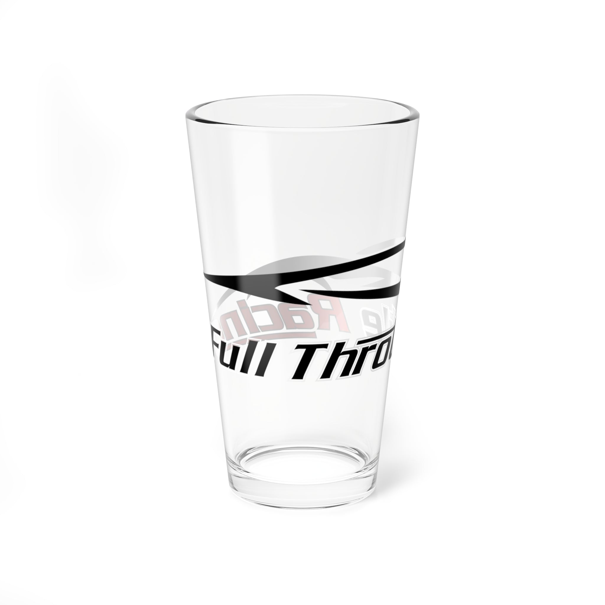 Full Throttle Racing Pint Glass — 16oz Mixing Glass