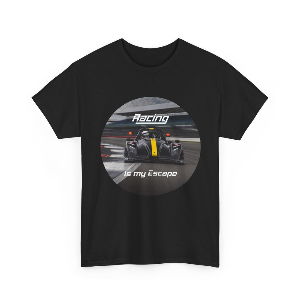 Racing Is My Escape T‑Shirt — Race Car Driver Gift Tee
