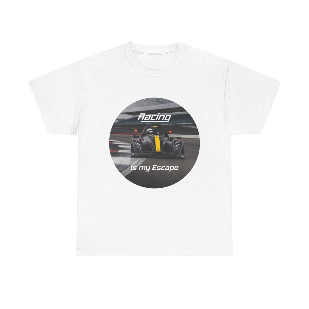 Racing Is My Escape T‑Shirt — Race Car Driver Gift Tee