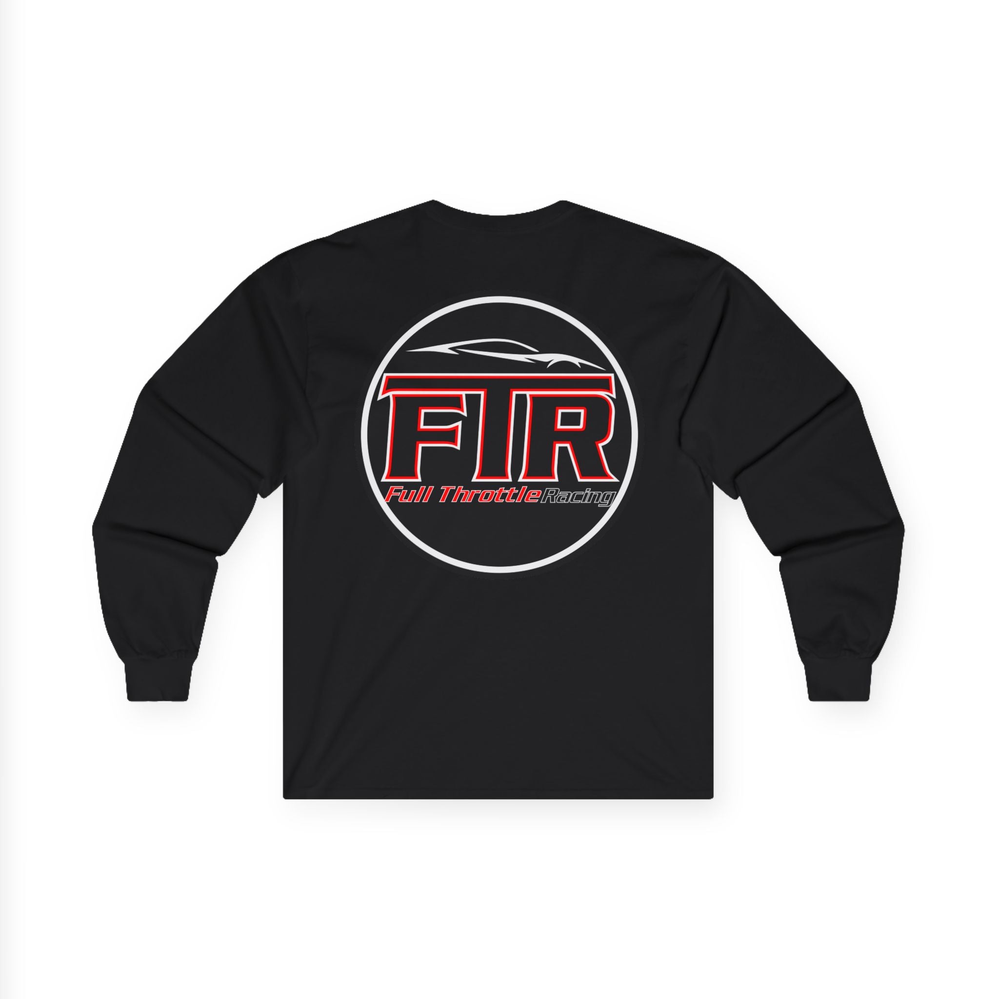 Full Throttle Racing Long Sleeve Tee — FTR Logo Car Racing Shirt