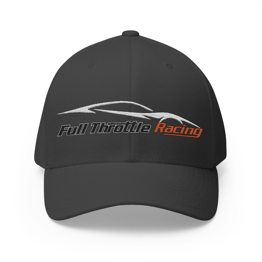 Racing Cap — "Full Throttle Racing" Embroidered Closed-Back Hat