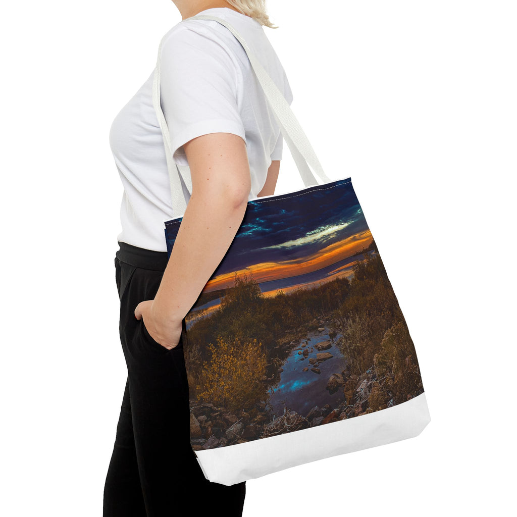 Sunset Coastal Tote Bag — Scenic Beach Landscape Tote