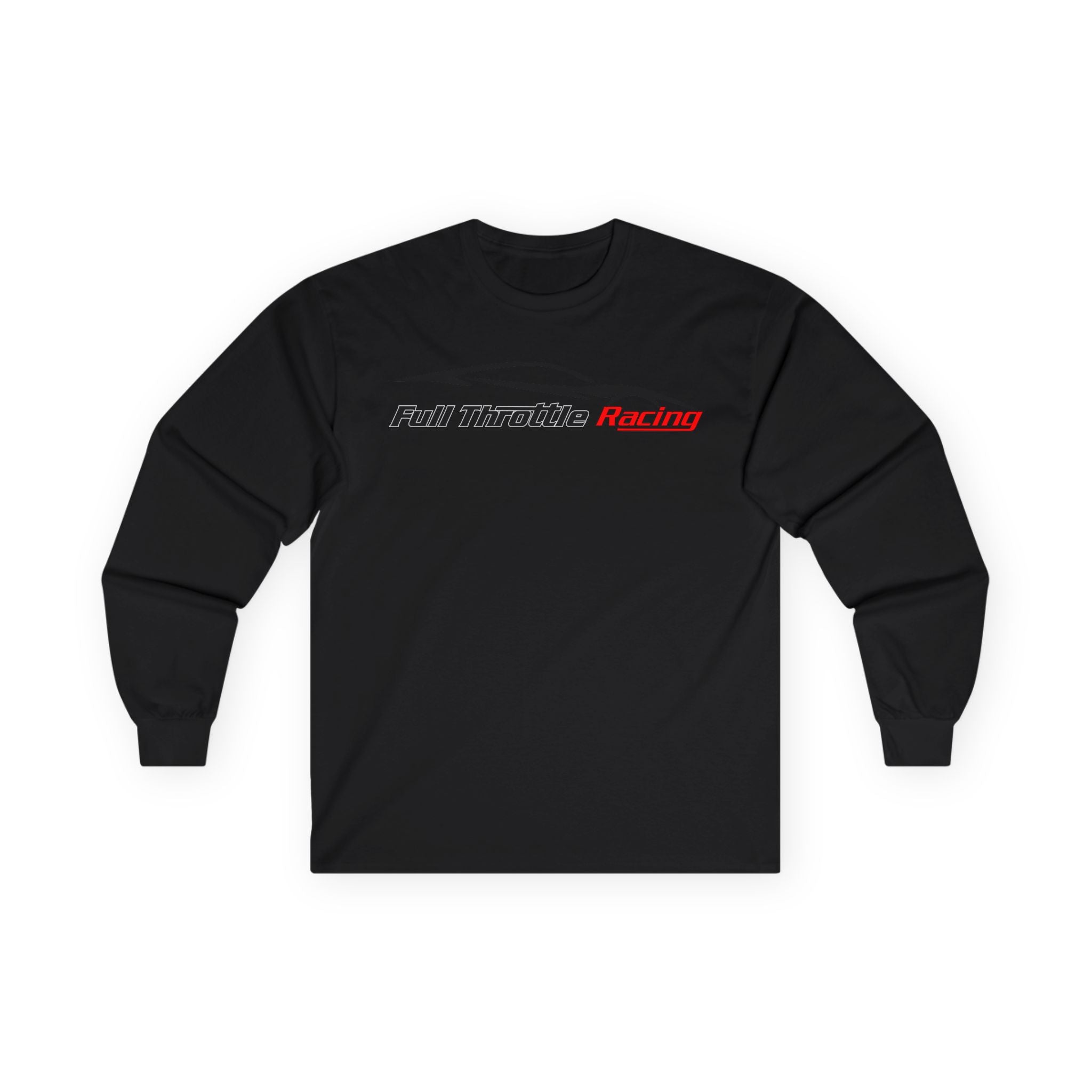 Full Throttle Racing Long Sleeve Tee — FTR Logo Car Racing Shirt